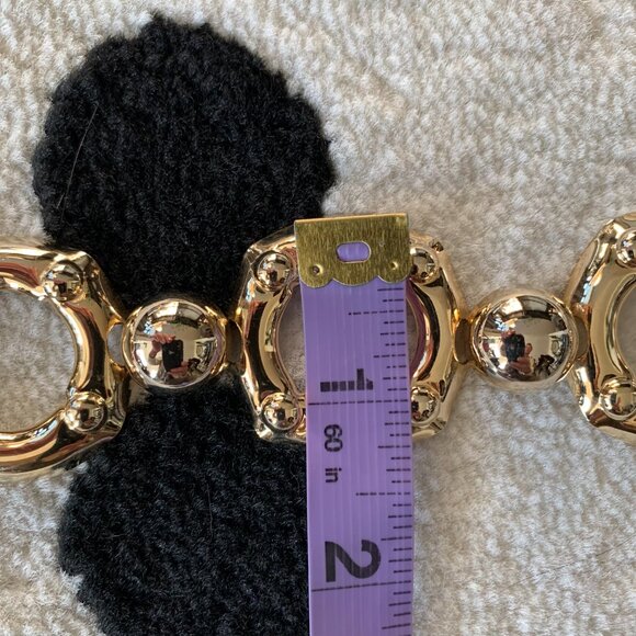 Vintage Gold Metallic Chain Boho Chic Statement Retro Hip Waist Belt - Picture 11 of 11